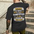 Niemand Ist Perfekt Aber Als Sanitöter T-Shirt mit Rückendruck Geschenke für Ihn