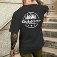 Outdoor Mit Sebastian Logo Wanderer T-Shirt mit Rückendruck Geschenke für Ihn