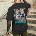 Papa Und Tochter Herz Und Eine Seele Partner Look T-Shirt mit Rückendruck Geschenke für Ihn