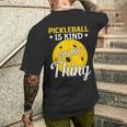 Pickleball Ist Irgendwie Mein Ding Pickleball-Liebhaber T-Shirt mit Rückendruck Geschenke für Ihn