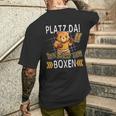 Platz Da Ich Muss Zum Boxing Bear Boxer T-Shirt mit Rückendruck Geschenke für Ihn