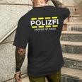 Polizfi Anzeigen Hauptmeister Anzeige Ist Raus Meme Fun T-Shirt mit Rückendruck Geschenke für Ihn