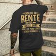 Rentner Endlich In Rente Ruhestand T-Shirt mit Rückendruck Geschenke für Ihn