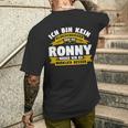 Ronny Ich Bin Kein Klugscheisser T-Shirt mit Rückendruck Geschenke für Ihn