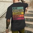 Ruhe Behalten Regelt The Saying In Retro Colours S T-Shirt mit Rückendruck Geschenke für Ihn