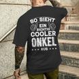 So Sieht Ein Richtig Cooler Onkel Aus Uncle Uncle Sayings T-Shirt mit Rückendruck Geschenke für Ihn