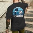 Straubing Eishockey Fan – Tiger T-Shirt mit Rückendruck Geschenke für Ihn