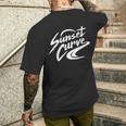 Sunset Curve Band T-Shirt mit Rückendruck Geschenke für Ihn