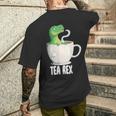 Tea Rex Tearex X Dinosaur Tea Dinosaur Dino T-Shirt mit Rückendruck Geschenke für Ihn