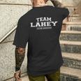 Team Lahey Stolzer Familienname Nachname Geschenk T-Shirt mit Rückendruck Geschenke für Ihn