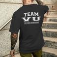 Teamu Proud Family Name Surname T-Shirt mit Rückendruck Geschenke für Ihn