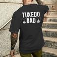 Tuxedo Cat Dad Tuxedo Cat Lover Tuxedo Cat Owner Men's T-shirt Back Print Gifts for Him