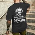 Wolfgang Amadeus Mozart Portrait Salzburg Operaienna Classic T-Shirt mit Rückendruck Geschenke für Ihn