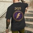 Zeus Ancient Greek God T-Shirt mit Rückendruck Geschenke für Ihn