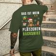 Das Ist Mein Plätzchen Back Backen Christmas Biscuits T-Shirt mit Rückendruck Geschenke für Ihn