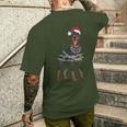 Doberman Santa Christmas Lights Dog Men's T-shirt Back Print Gifts for Him