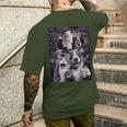 Dog And Cat Selfie With Santa Christmas Men's T-shirt Back Print Gifts for Him