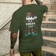 Elf Christmas Ich Bin Der Chef Elf T-Shirt mit Rückendruck Geschenke für Ihn