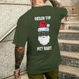 Geiler-Typmitbart Christmas Beard T-Shirt mit Rückendruck Geschenke für Ihn