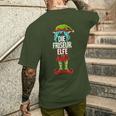 Hairdresser Elf Partner Look Christmas T-Shirt mit Rückendruck Geschenke für Ihn