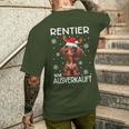 Reindeer Was Out Sold Dachshund Christmas T-Shirt mit Rückendruck Geschenke für Ihn