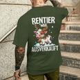 Reindeer War Ausverkauft Christmas T-Shirt mit Rückendruck Geschenke für Ihn