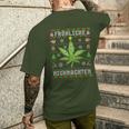 Ugly Christmas Frohe Highnachten Marihuana Weed Geschenk T-Shirt mit Rückendruck Geschenke für Ihn