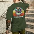 Vintage Skibidi Rizzmas Merry Rizz Mas Christmas Santa Claus Men's T-shirt Back Print Gifts for Him