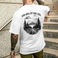 Der Weg Ist Das Ziel Für Einen Wanderer T-Shirt mit Rückendruck Geschenke für Ihn