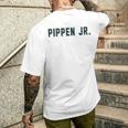 Distressed Team Pippen Jr Last Name Proud Family Gray T-Shirt mit Rückendruck Geschenke für Ihn