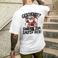 Geschenke Nur Zum Saufen Hier Bier Alkohol German Langu T-Shirt mit Rückendruck Geschenke für Ihn