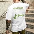 Kinder Ich Werde Ein Großer Bruder 2025 Dinosaur Baby T-Shirt mit Rückendruck Geschenke für Ihn