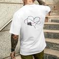 Motorrad Lebe Lache Liebe 3 T-Shirt mit Rückendruck Geschenke für Ihn