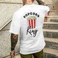 Popcorn King Popcorn Costume Film Cinema T-Shirt mit Rückendruck Geschenke für Ihn