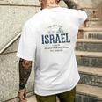 Retro Styleintage Israel S T-Shirt mit Rückendruck Geschenke für Ihn