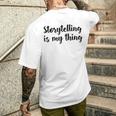 Storytelling Ist Mein Ding Story Telling Folk-Legenden T-Shirt mit Rückendruck Geschenke für Ihn