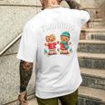Twinning With My Bestie Christmas Gingerbread Best Friend Men's T-shirt Back Print Gifts for Him