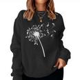 Dandelion Saxophone For Saxophonist Saxophone Sweatshirt Frauen