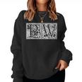 Pw Initials P W Name Surname Onomastics Onomatology Sweatshirt Frauen