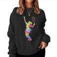 Tennis Player Splash Tennis Teacher Women's Girls Sweatshirt Frauen