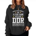 Women's Ddr Ossi Ostdeutschland Saying Older Lady Surprise Sweatshirt Frauen