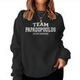 Women's Team Papadopoulos Proud Surname Last Name With-Neck Sweatshirt Frauen