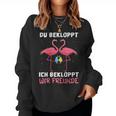 Women's Wine Sparkling Wine Prosecco Du Bekloppt Ich Bekloppt Wir Friends S Sweatshirt Frauen