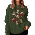Ballet Dancer Gingerbread Christmas Dance Teacher Girl Women Women Sweatshirt