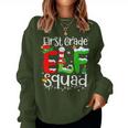 First Grade Elf Squad Teacher Christmas Students Women Sweatshirt