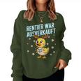 Saying Duck Christmas Reindeer War Ausverkauft Sweatshirt Frauen