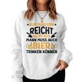 Maurer Beer Slogan Blue S Sweatshirt Frauen