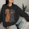 Dachshund Dachshund Teckel Women's Sweatshirt Frauen Geschenke für Sie