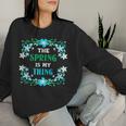 Der Frühling Ist Mein Ding Flowers Spring Sweatshirt Frauen Geschenke für Sie