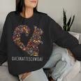 Oachkatzerlschwoaf Squirrel Tail Flowers Sweatshirt Frauen Geschenke für Sie